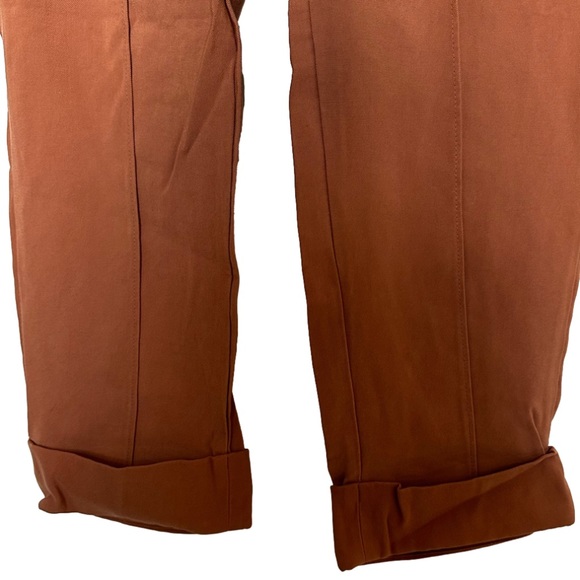 A NEW DAY -size 4 button and zip pant rusty orange straight leg pants. - Picture 2 of 7